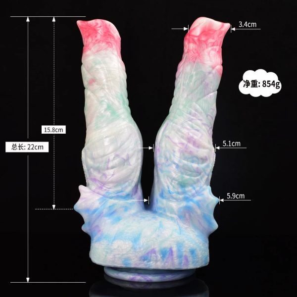 Huge Double Dildo Fantasy Penis for Lesbian Men Women - Image 8
