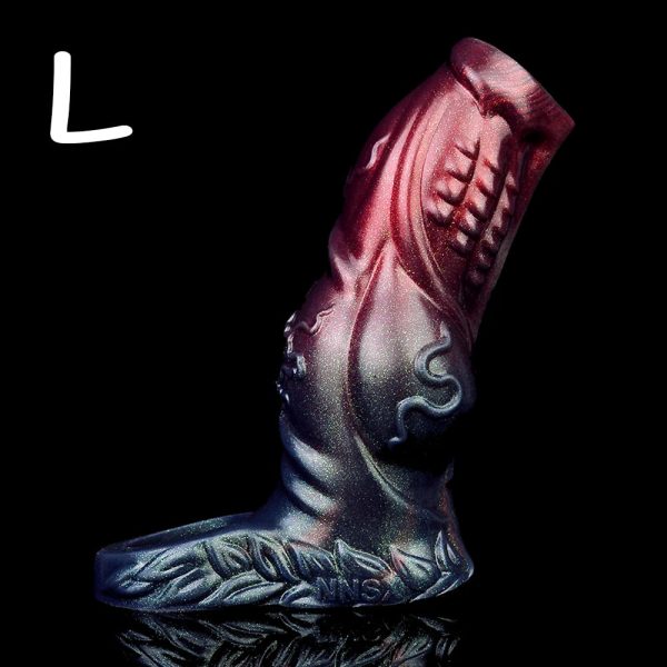 Dark Fantasy Monster Hollow Water Spray Penis Sleeve Soft Silicone Sex Toys - Image 7