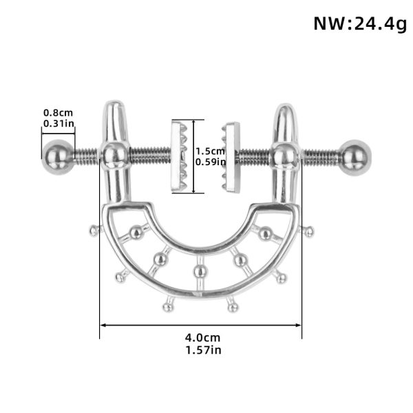 Nipple Clips Chain with Non Piercing Breast Nipple Clamps Sexy Nipple - Image 6
