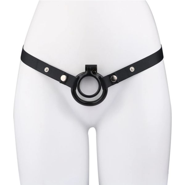 Lock Chastity Cage with 4 Active Rings Keys Penis Exercise and Abstinence - Image 5