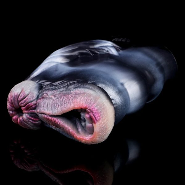 Animal Zebra Masturbation Cup Dual Channel Silicone Masturbator Realistic Vaginal - Image 2