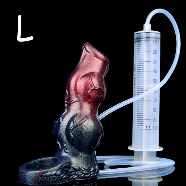 Dark Warrior Animal Hollow Water Spray Penis Sleeve  Realistic Male Sex Toys - Image 8