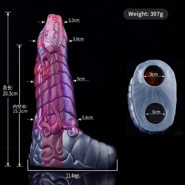 Penis Sleeve Monster Dildo Cover Condoms Penis Extension - Image 11