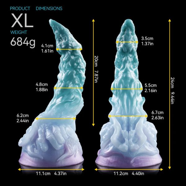 Anal Plug Dildo Shanhaijing Series Soft Silicone Giant Monster Anal Plug Toy - Image 10