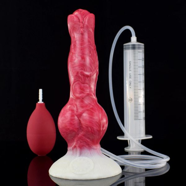 Dog Knot Ejaculation Fantasy Dildo with Strong Sucker Squriting - Image 15