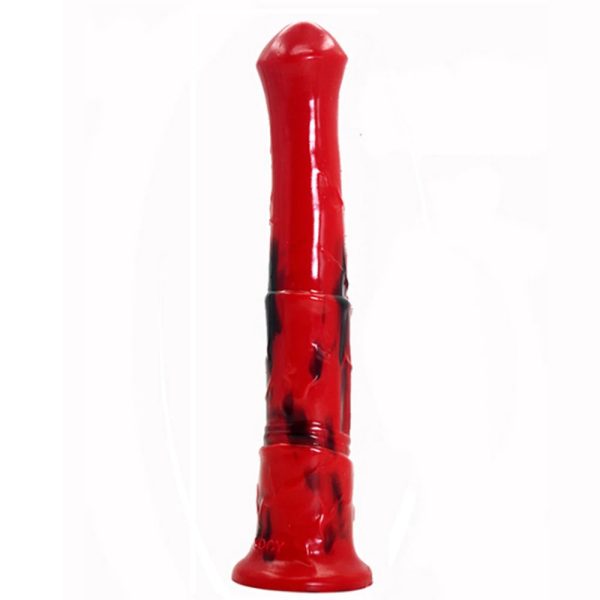 Long Horse Ejaculation Fantasy Dildo Gray Meat Color Animal Vaginal - Image 8