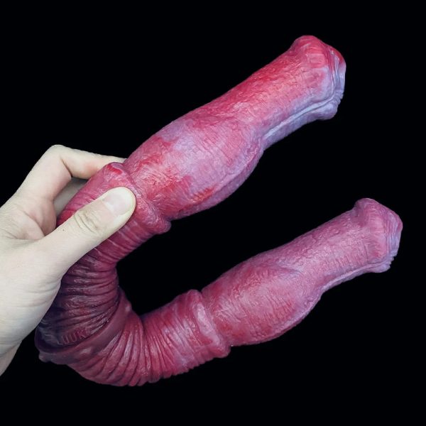 Super Long Anal Plug 18.8'' Horse Dildo Double Head Animal Penis - Image 5