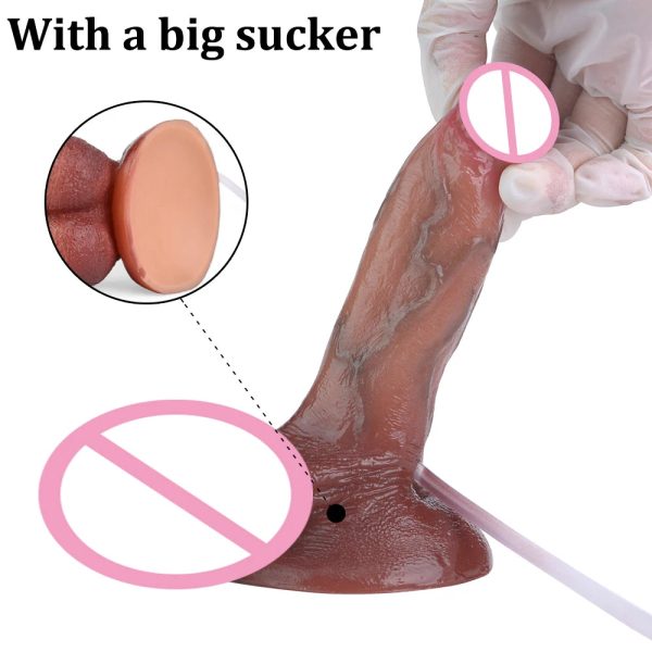Sex Toys Simulation Ejaculation Dildo With Large Suction Cup - Image 4