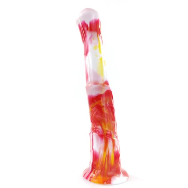 Long Horse Ejaculation Fantasy Dildo Gray Meat Color Animal Vaginal - Image 14