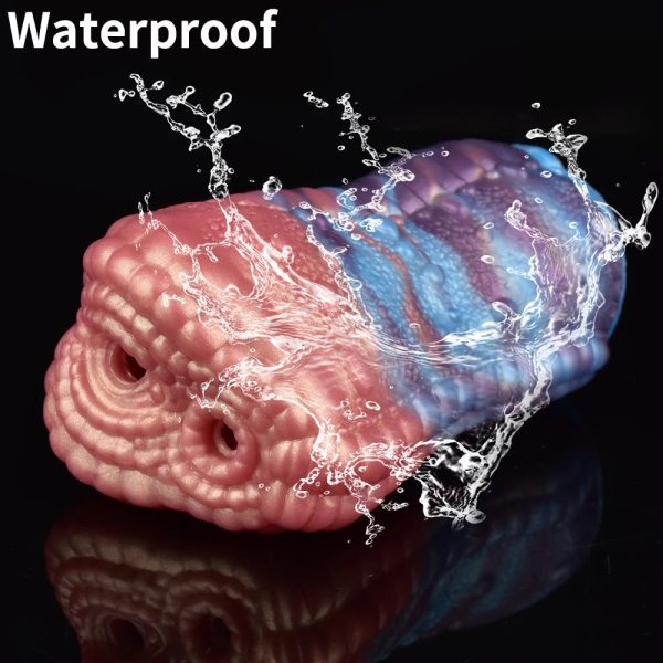 Male Dual Channel Masturbation Cup Soft Silicone Sex Toys - Image 4