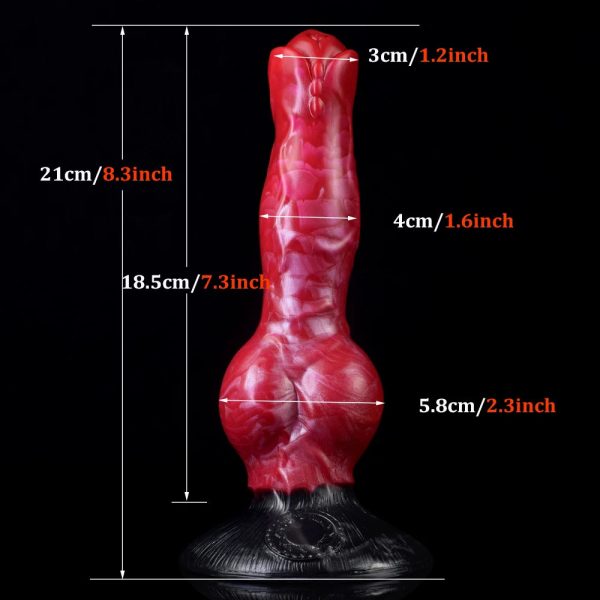 Big Dog Knot Dildos with Strong Sucker Fantasy Penis Animal Anal Masturbate - Image 6