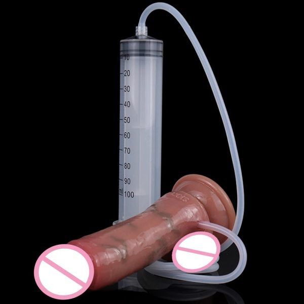 Skin Color Artificial Penis With Spray Function Women Sex Toy - Image 8