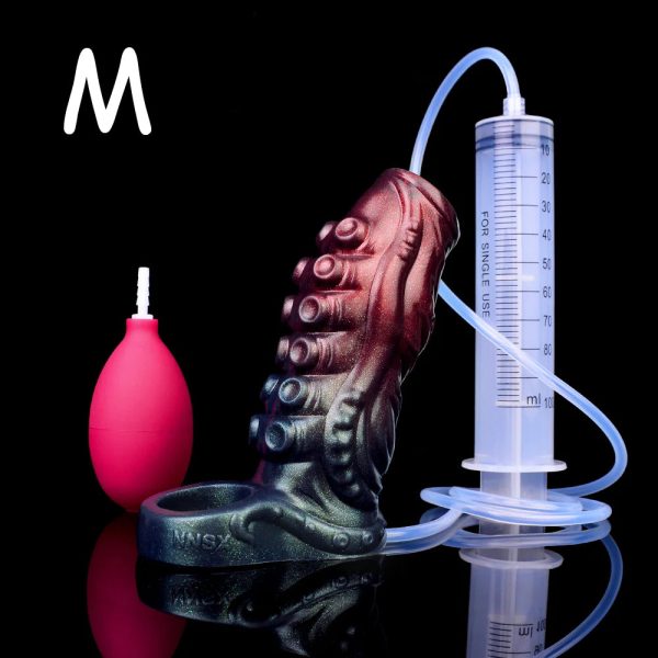 Dark Warrior Octopus Tentacle Hollow Water Spray Penis Sleeve Male Masturbator - Image 14