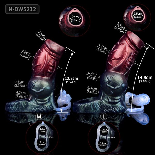 Dark Warrior Hollow Water Spray Penis Sleeve  Reusable Delay Ejaculation - Image 6