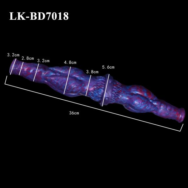 Blue Demon G-Spot Lesbian Dildo Double Head Prostate Massager Anal Plug - Image 11