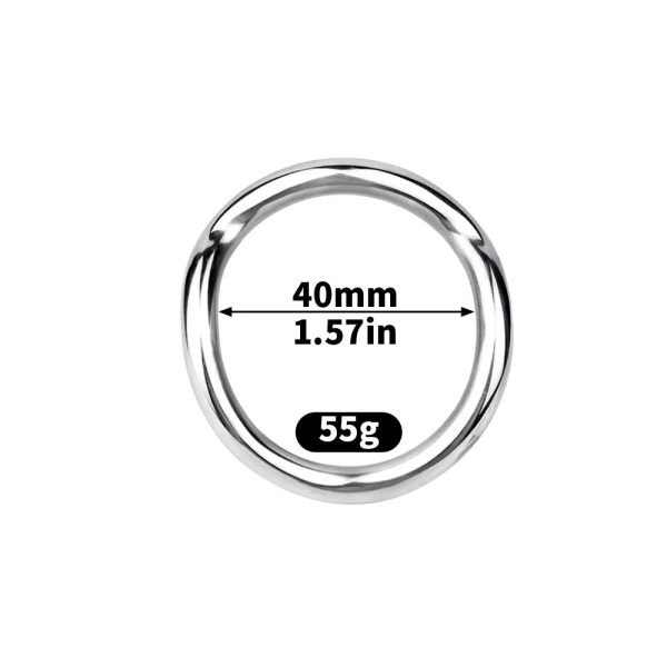 Stainless Steel Male Metal Cock Chastity with 3 Sizes Ring Invisible Lock - Image 7