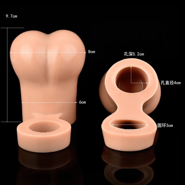 Testicle Sleeve For Men Soft Liquid Silicone Fake Testicle Testicle Enlargement - Image 5