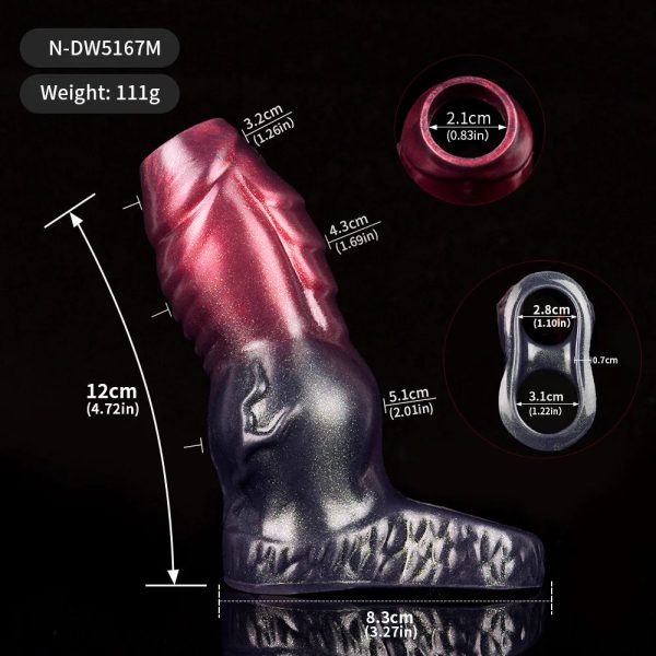 Big Knot Penis Sheath Silicone Masturbation Dog Dildo - Image 8