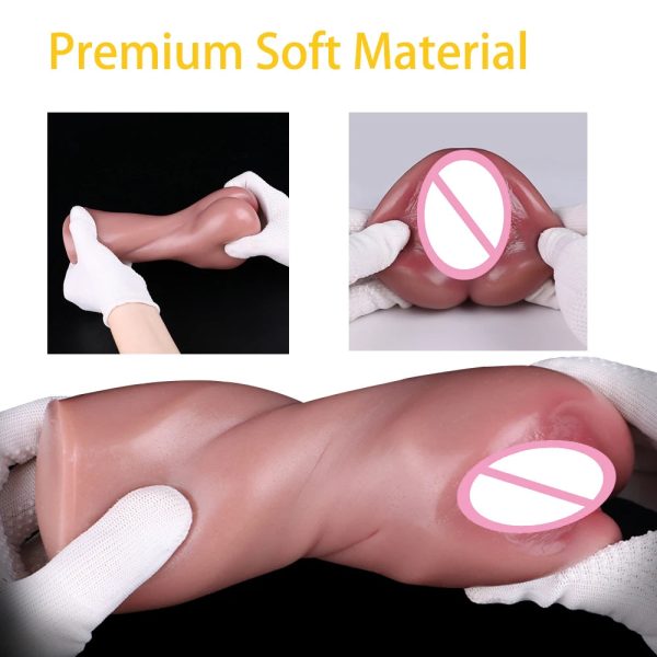 Fake Masturbators Real Female Vagina Skin-friendly Silicone Material Masturbation Cup - Image 5