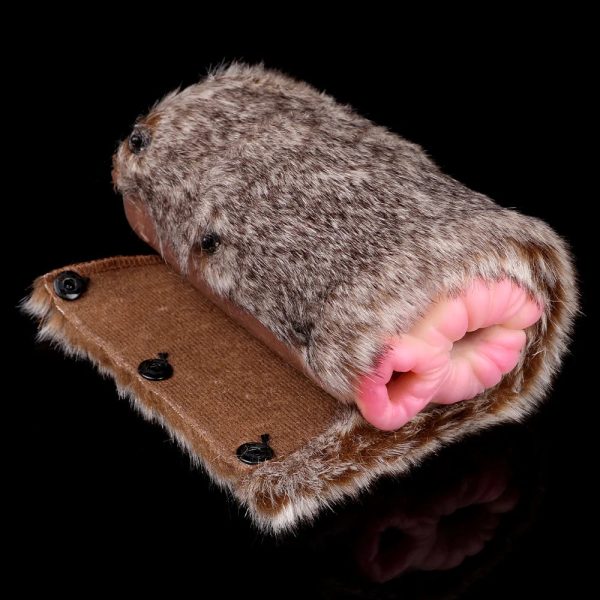 Silicone Male Masturbator Sex Toys with Animal Fur Pocket Pussy - Image 3