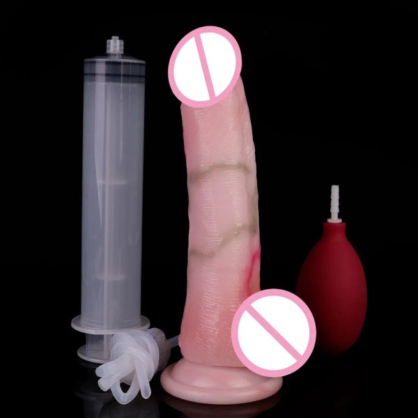 7.3 Inch Silicone Ejaculation Penis for Men Women Female - Image 9