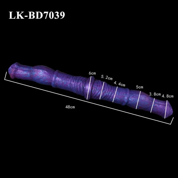 Blue Demon G-Spot Lesbian Dildo Double Head Prostate Massager Anal Plug - Image 20
