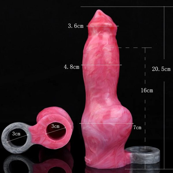 Men's Penis Condom Unique Design Soft Liquid Silicone Penis - Image 9