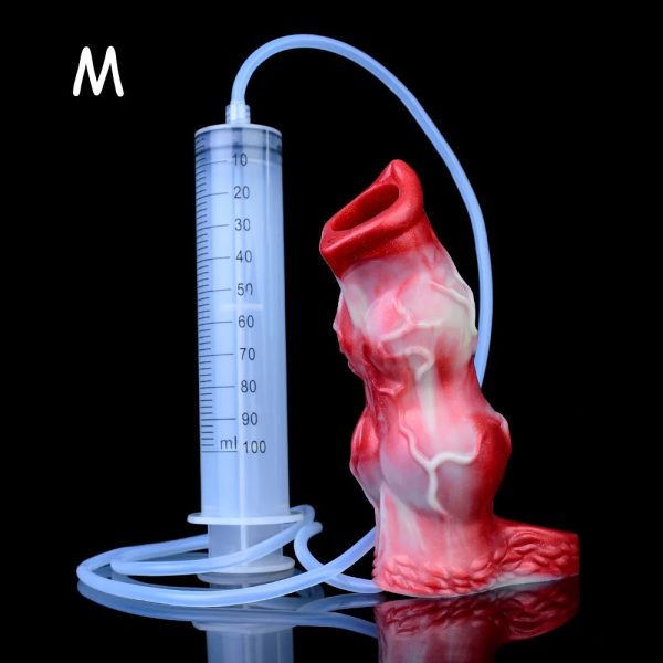 Animal Hollow Water Spray Penis Sleeve  Realistic Male Sex Toys - Image 12