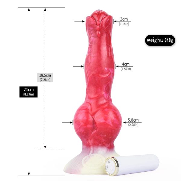 Animal Dog Knot Dildo Wireless Sex Toys For Women - Image 6