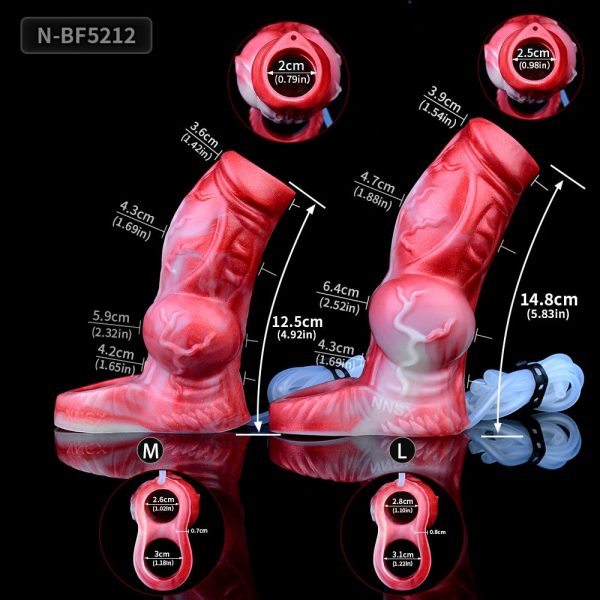 Silicone Hollow Water Spray Penis Sleeve  Reusable Penis Enlarger Rings Delay Ejaculation - Image 6