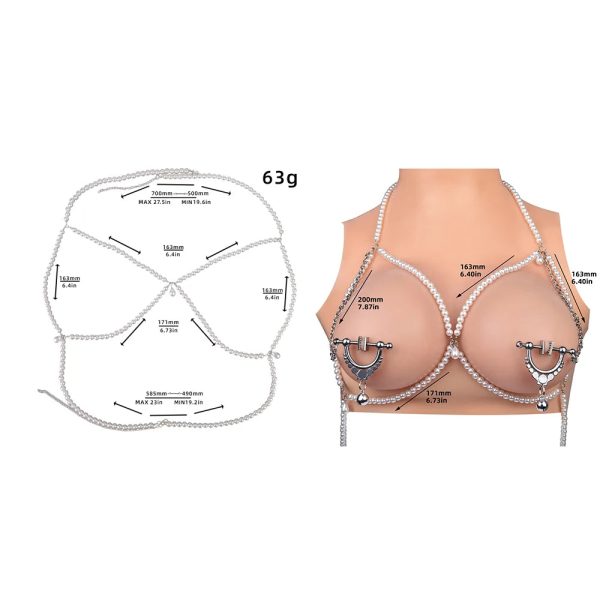 Stainless Steel Body Chain Clamps Clips Stainless Steel Adjustable Nipple - Image 4