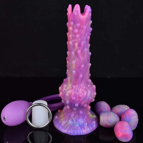 Soft Silicone Ovipositor Dildo Lay Eggs Anal Plug G Spot Stimulate Vaginal Balls - Image 3