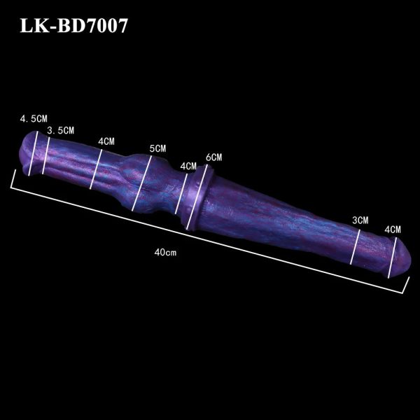 Blue Demon G-Spot Lesbian Dildo Double Head Prostate Massager Anal Plug - Image 5