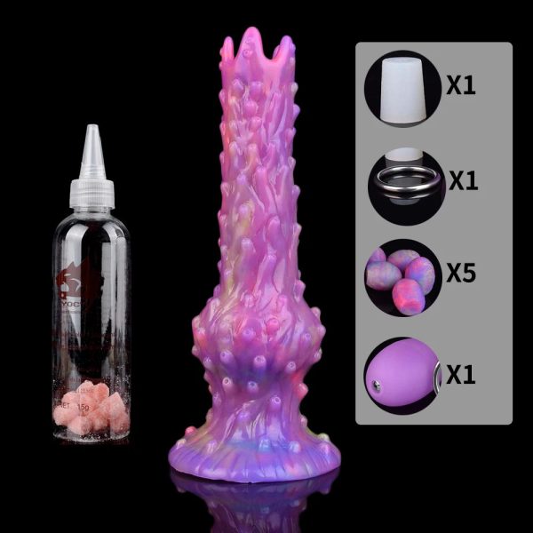 Soft Silicone Ovipositor Dildo Lay Eggs Anal Plug G Spot Stimulate Vaginal Balls - Image 14