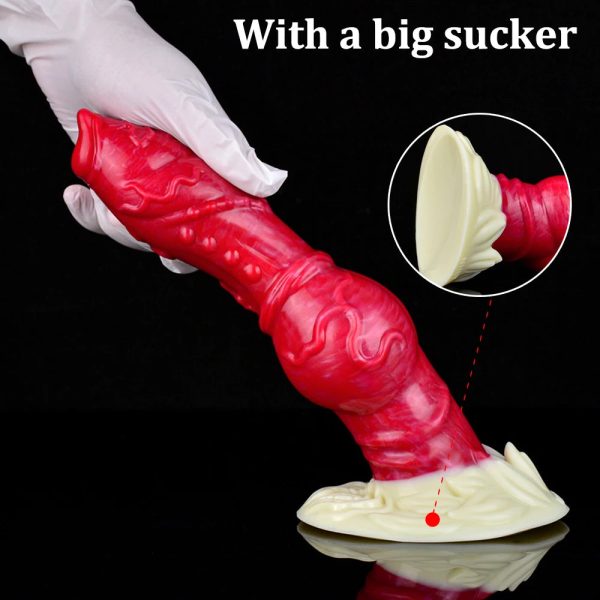 Colourful Strong Suction Dildo With Animal Dog Knot Male Prostate Massager G Spot Orgasm - Image 4