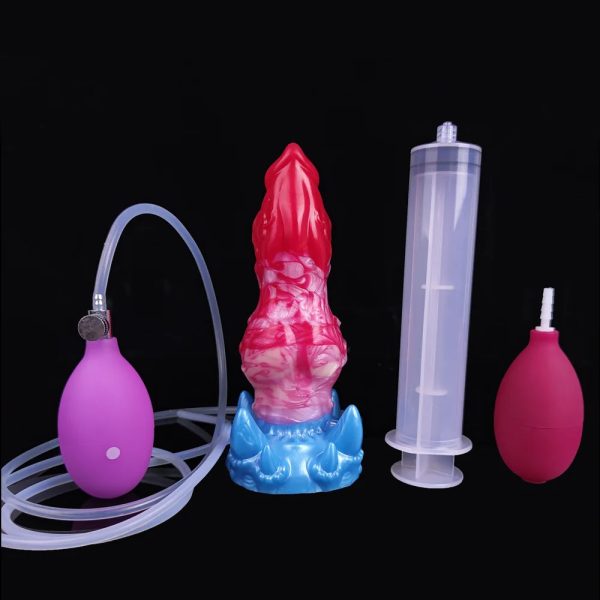 Squirting Inflatable Dildo with Strong Suction Cup Sex Toy - Image 2