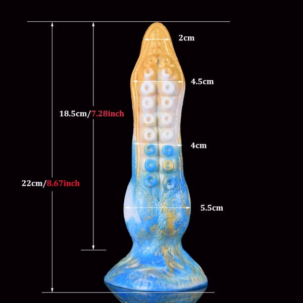 Octopus Tentacle Dildo with Strong Sucker Dog Knot Penis Cock - Image 6