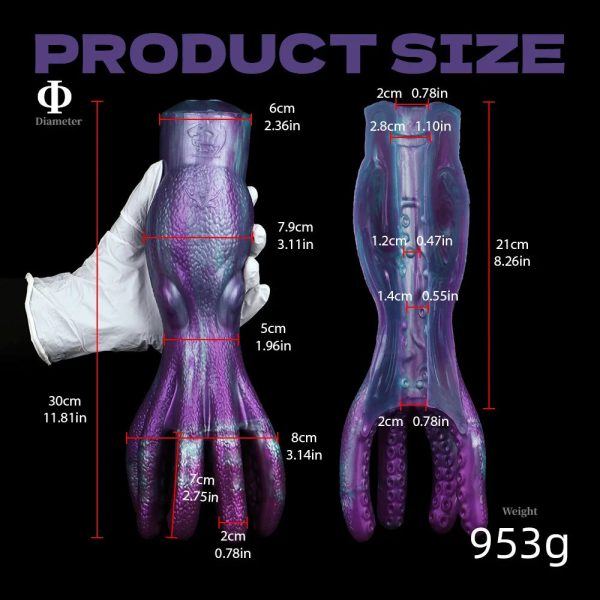 Octopus Tentacle Penis Massager Sucking Masturbator Fetish Men Masturbator - Image 5