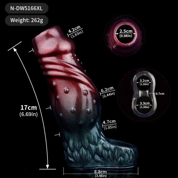 Extra Large Open-ended Realistic Penis Sleeve Animals Cock Sleeve Dildo - Image 9