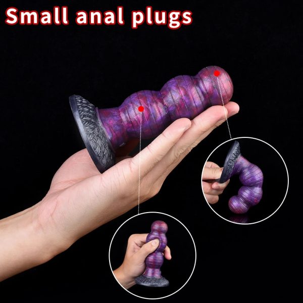 New Multi Color  Small Style Anal Dildo With Strong Suction Prostate - Image 2