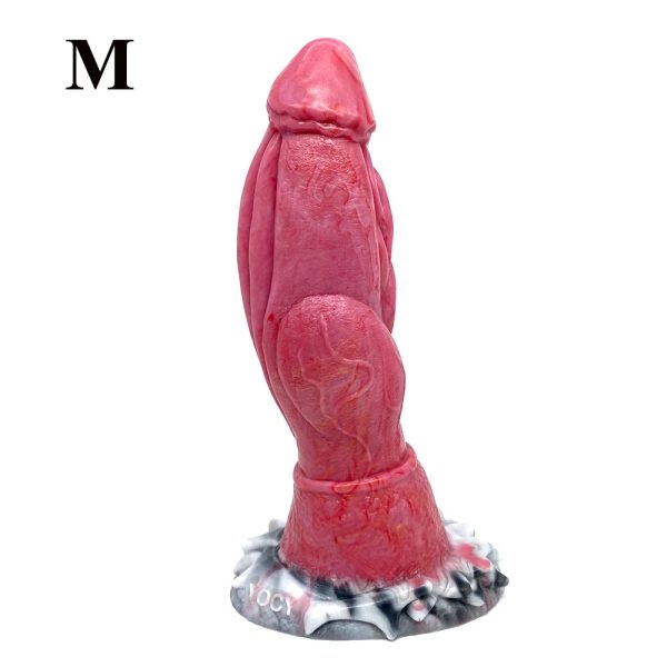 Fantasy Dildo with Knot Silicone Animal Sex Toys Wolf Dog Realistic Penis - Image 9