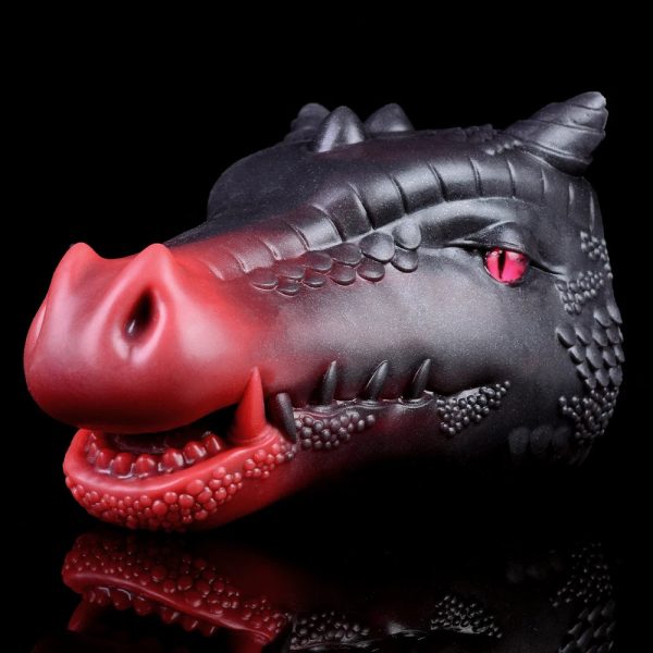 Penis Exerciser Fetish Dragon Head Liquid Silicone Fantasy Dragon Penis - Image 5