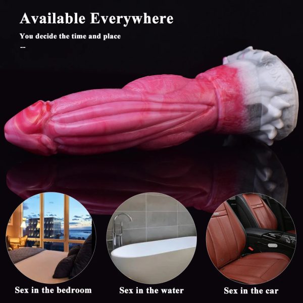 Fantasy Dildo with Knot Silicone Animal Sex Toys Wolf Dog Realistic Penis - Image 2