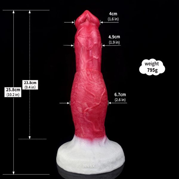Huge Animal Dildo Vaginal G-spot With Suction Cup Horse/Wolf/Dog Penis - Image 21