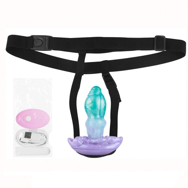 Fantasy Butt Plug Fetish Giant Design Simulated Penis 3D Textured Butt Plug - Image 17