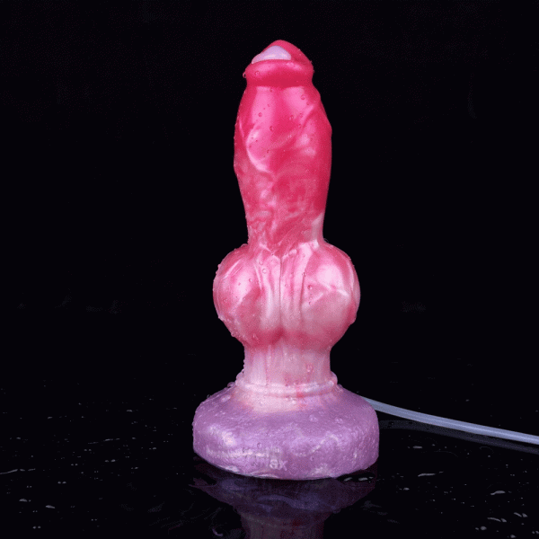 Squirting Multi Color Anal Plug With Big Dog Knot Women Sex Toys - Image 3