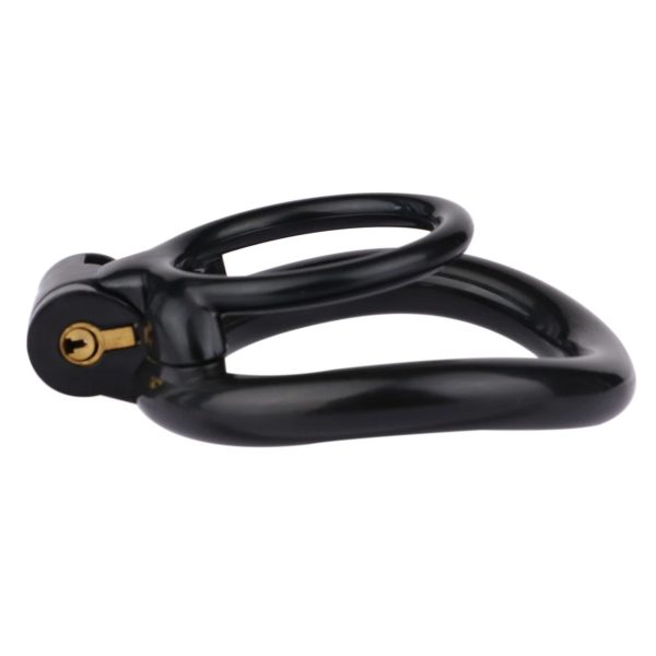 Lock Chastity Cage with 4 Active Rings Keys Penis Exercise and Abstinence - Image 4