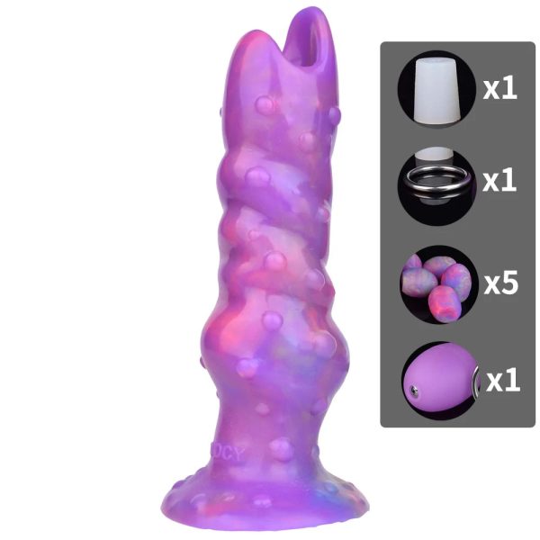 Soft Silicone Ovipositor Dildo Lay Eggs Anal Plug G Spot Stimulate Vaginal Balls - Image 8