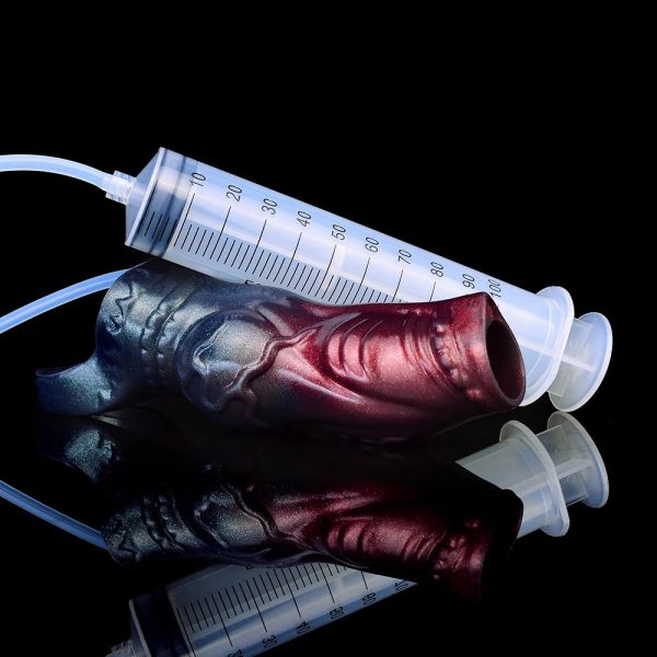 Dark Warrior Animal Hollow Water Spray Penis Sleeve  Realistic Male Sex Toys - Image 4