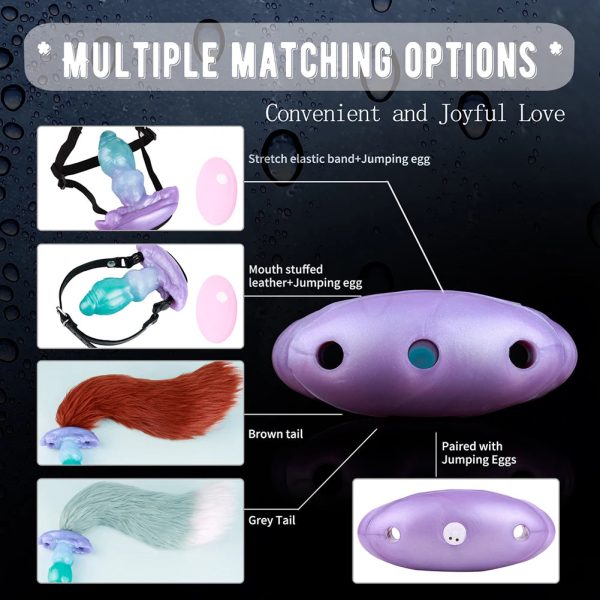 Fantasy Butt Plug Fetish Giant Design Simulated Penis 3D Textured Butt Plug - Image 4